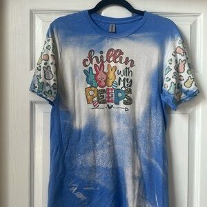 Easter tee- peeps medium